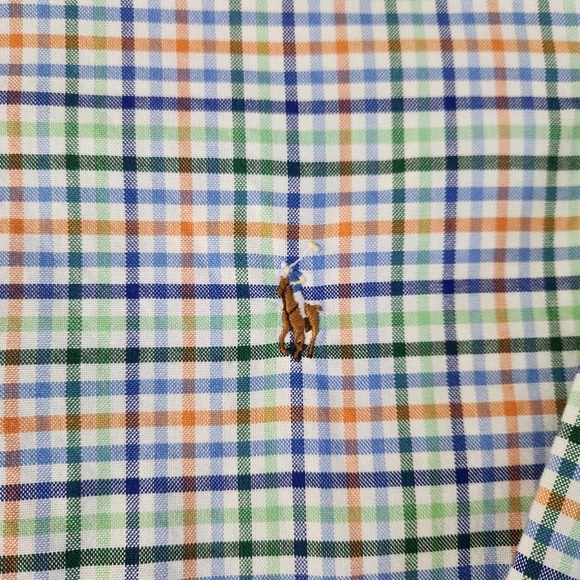 RALPH LAUREN multicolor plaid button-down shirt m - Picture 7 of 12